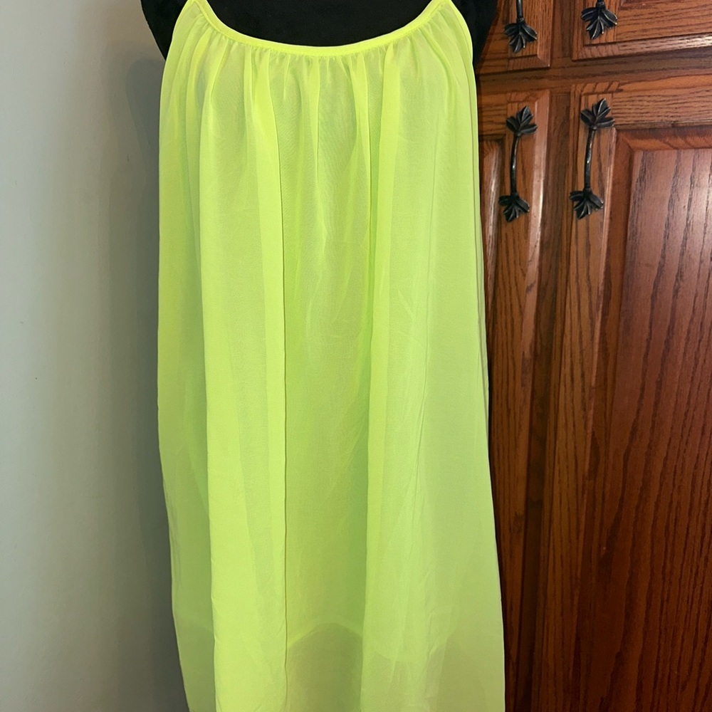 Neon Yellow Sleeveless Dress